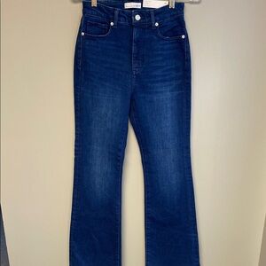 LOFT Blue Flare Wide Leg Jeans